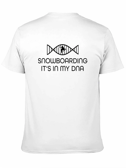 Snowboarding DNA T-Shirt - Black Graphic Tee