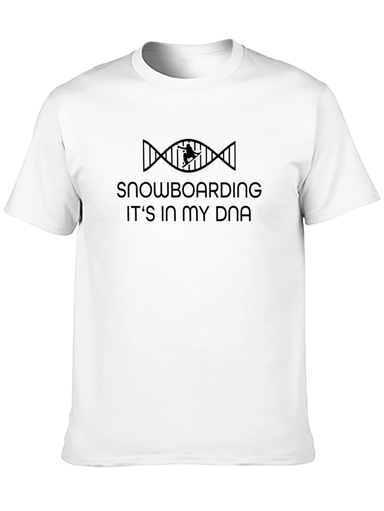 Snowboarding DNA T-Shirt - Black Graphic Tee