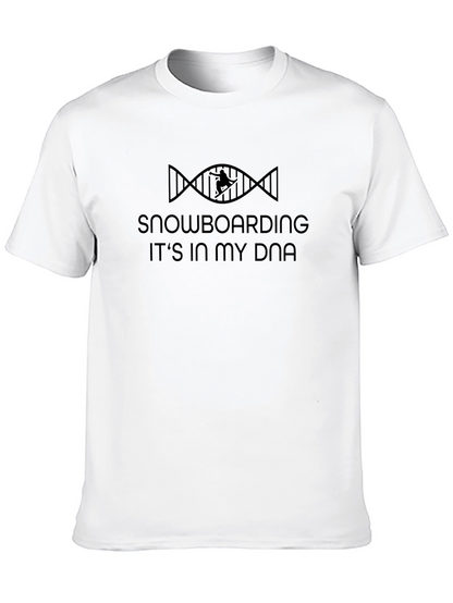 Snowboarding DNA T-Shirt - Black Graphic Tee