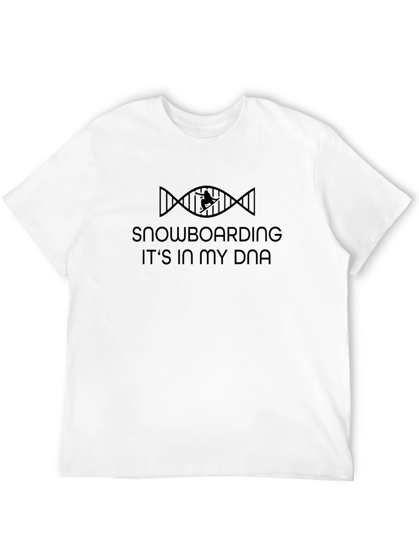 Snowboarding DNA T-Shirt - Black Graphic Tee