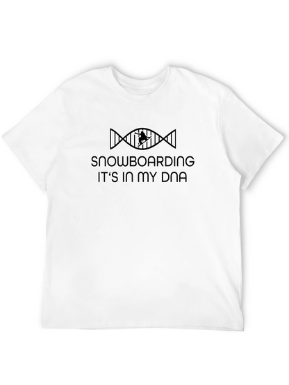 Snowboarding DNA T-Shirt - Black Graphic Tee