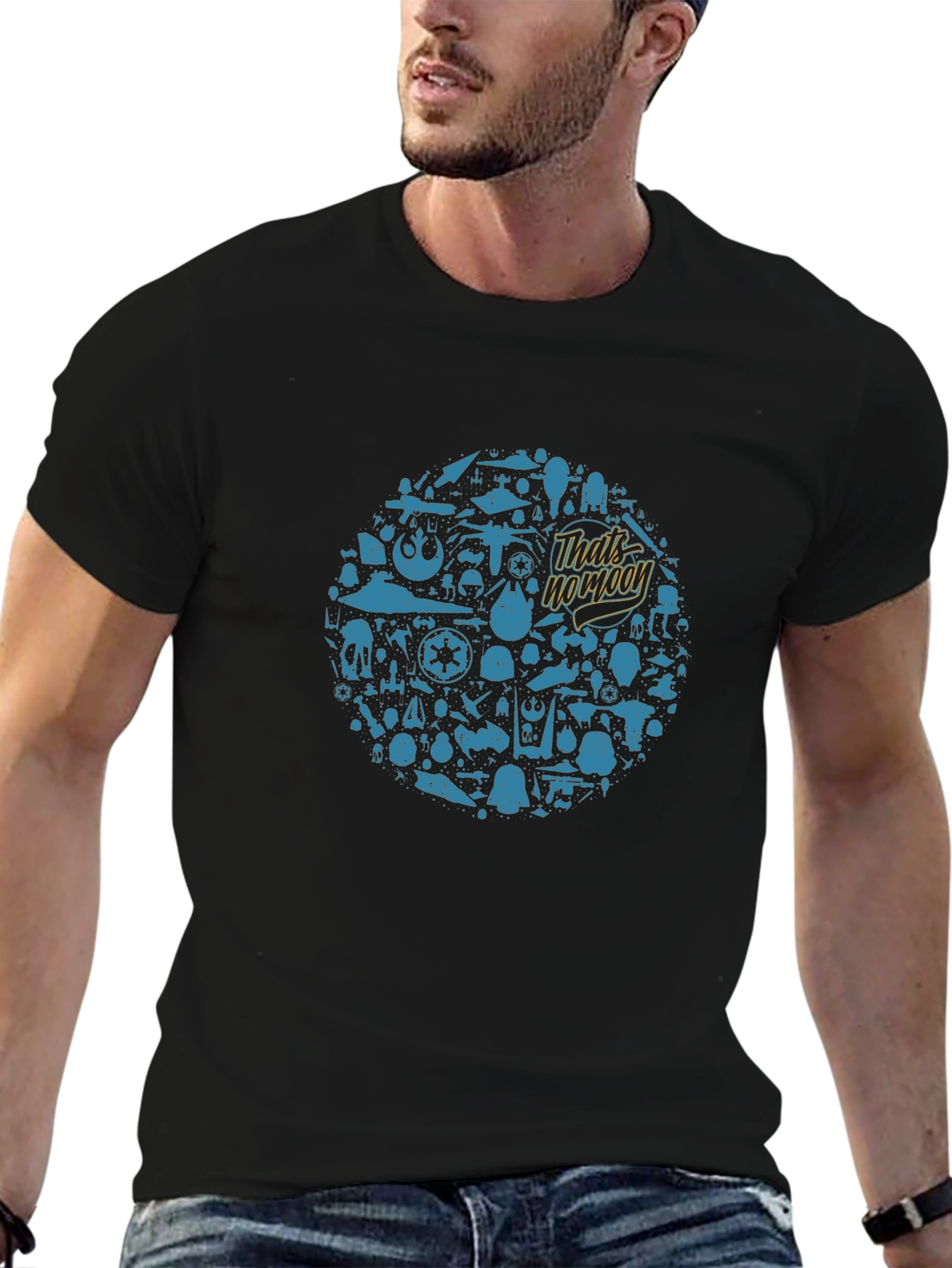 Star Wars Thats No Moon T-Shirt - Black