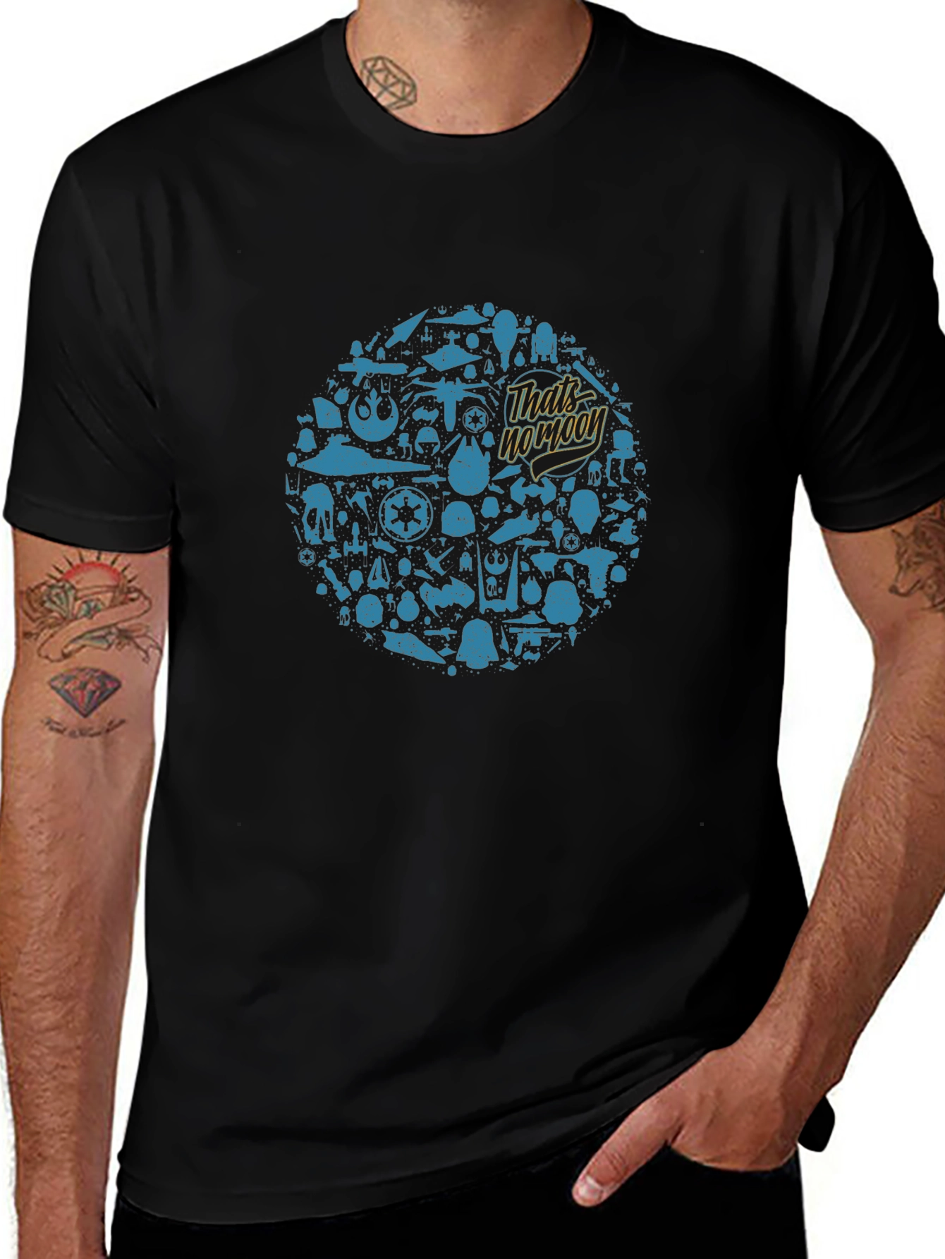 Star Wars Thats No Moon T-Shirt - Black