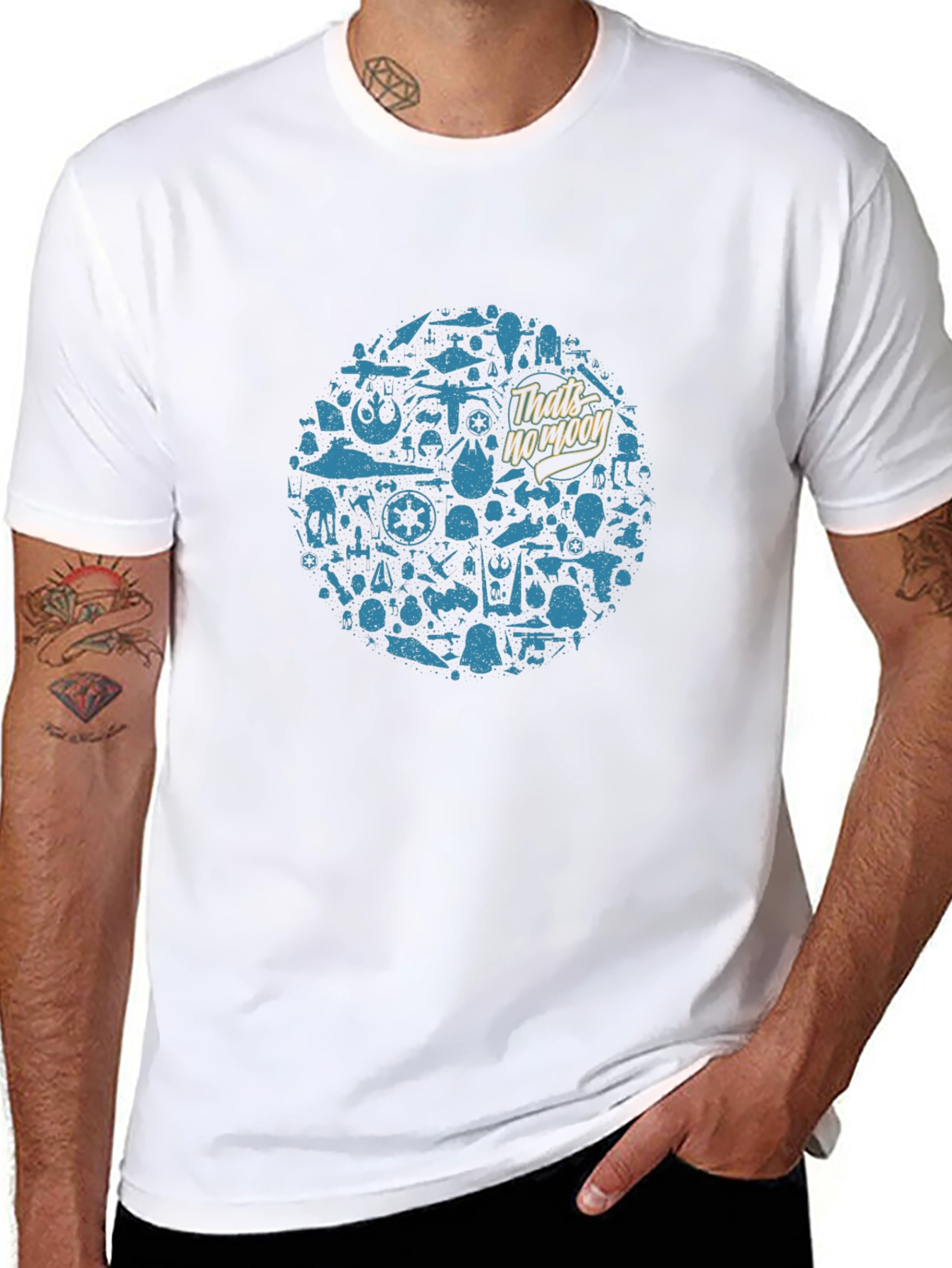 Star Wars Thats No Moon T-Shirt - Black