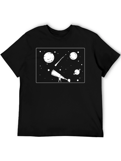 Space Explorer Black T-Shirt