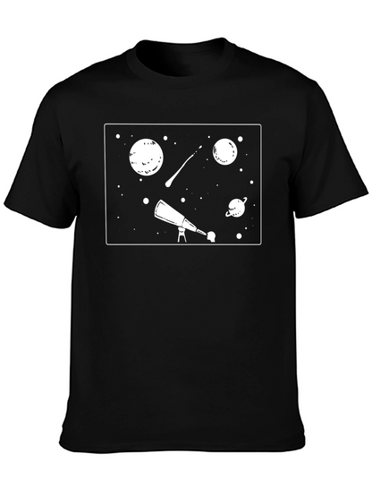 Space Explorer Black T-Shirt