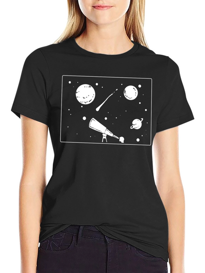 Space Explorer Black T-Shirt