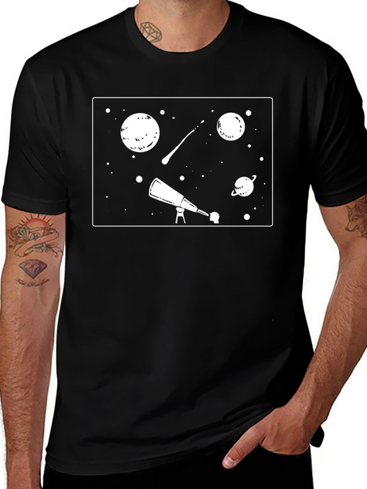 Space Explorer Black T-Shirt