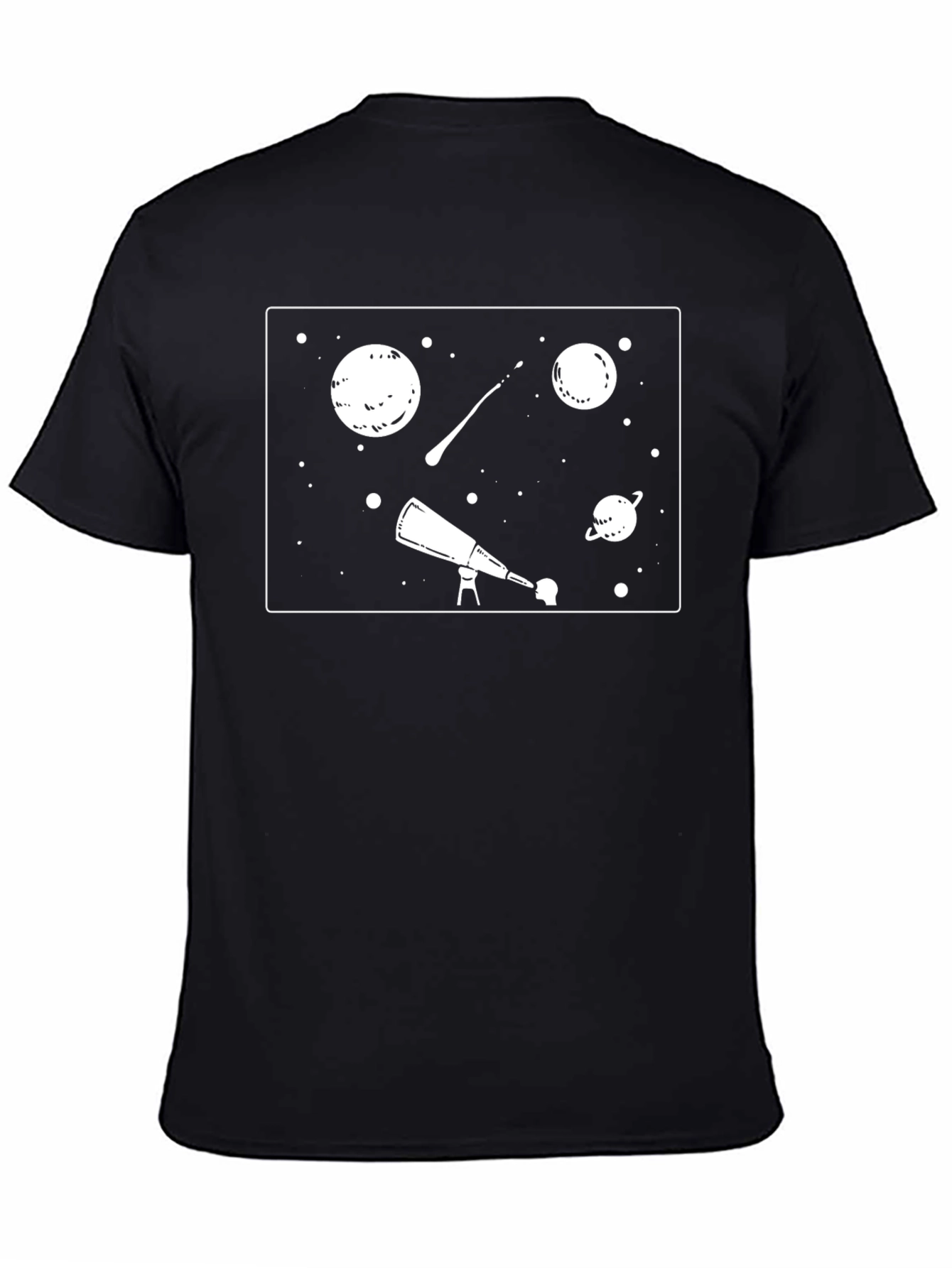 Space Explorer Black T-Shirt