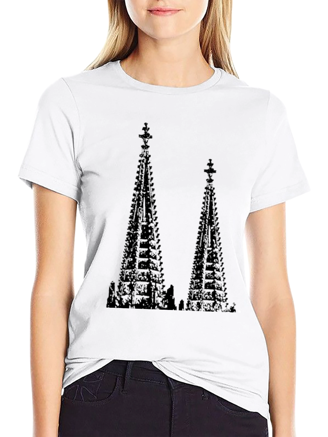 Tower Graphic Black T-Shirt