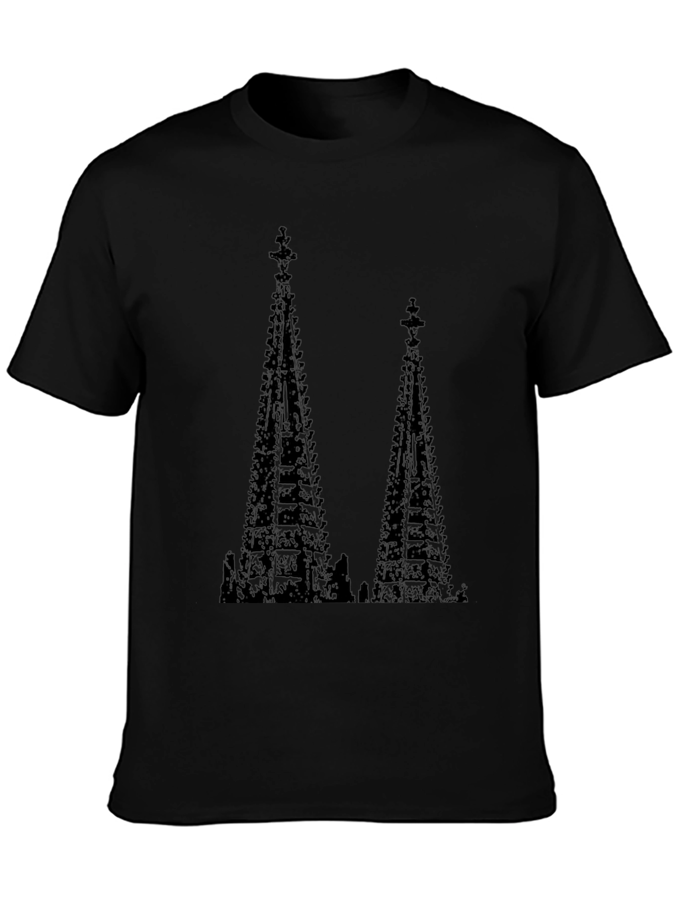 Tower Graphic Black T-Shirt