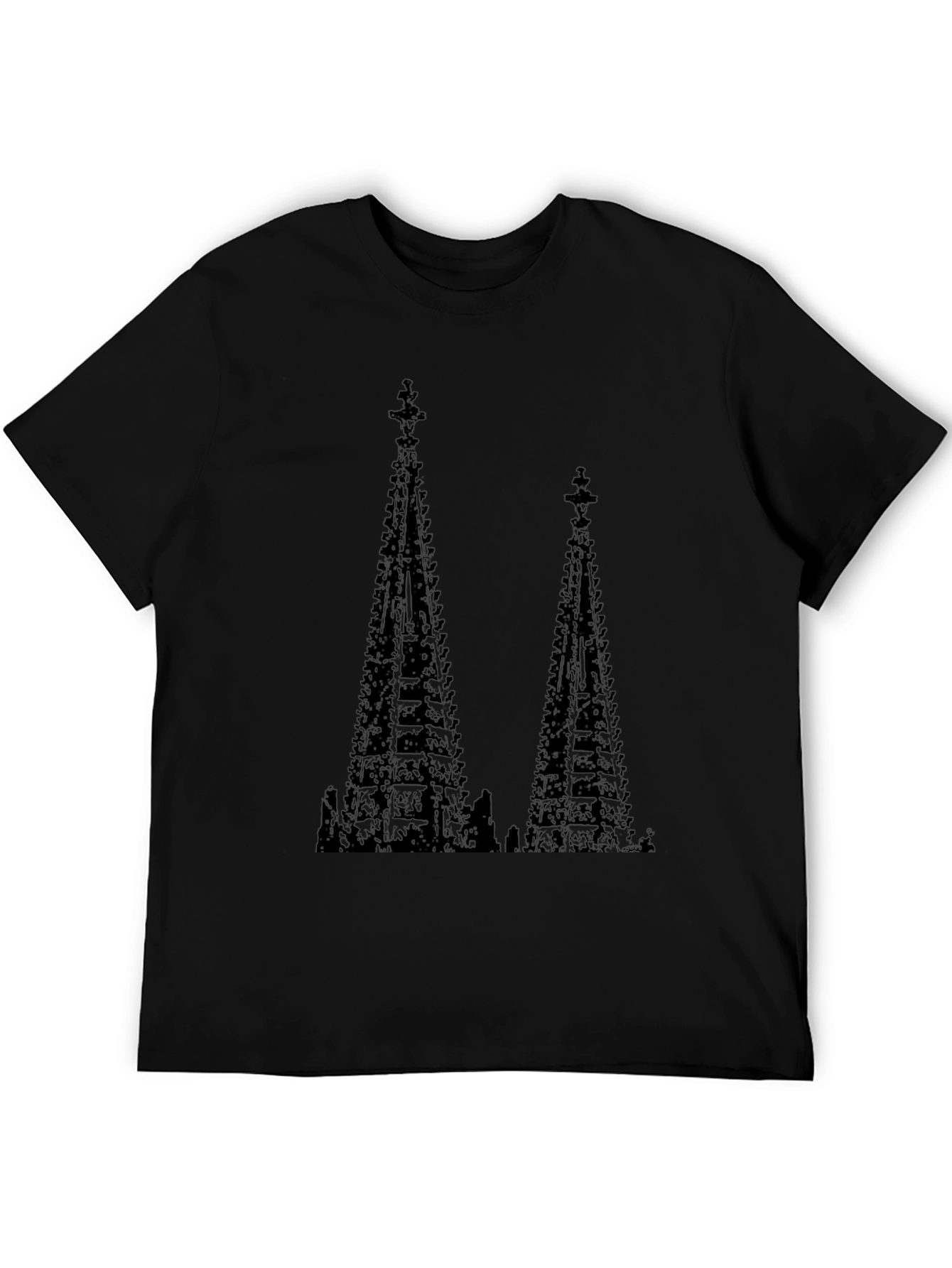 Tower Graphic Black T-Shirt