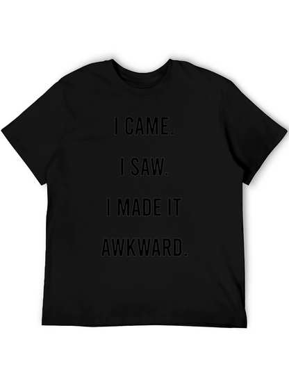 Awkward Humor Graphic Tee - Black
