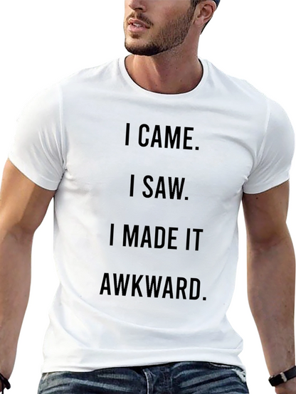 Awkward Humor Graphic Tee - Black