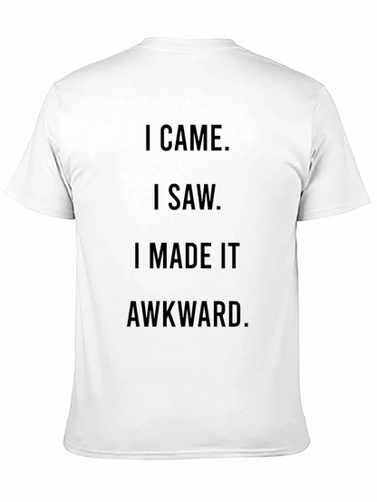 Awkward Humor Graphic Tee - Black