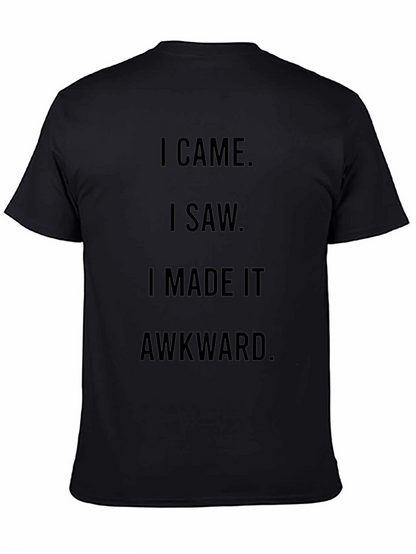 Awkward Humor Graphic Tee - Black