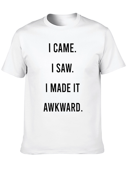 Awkward Humor Graphic Tee - Black