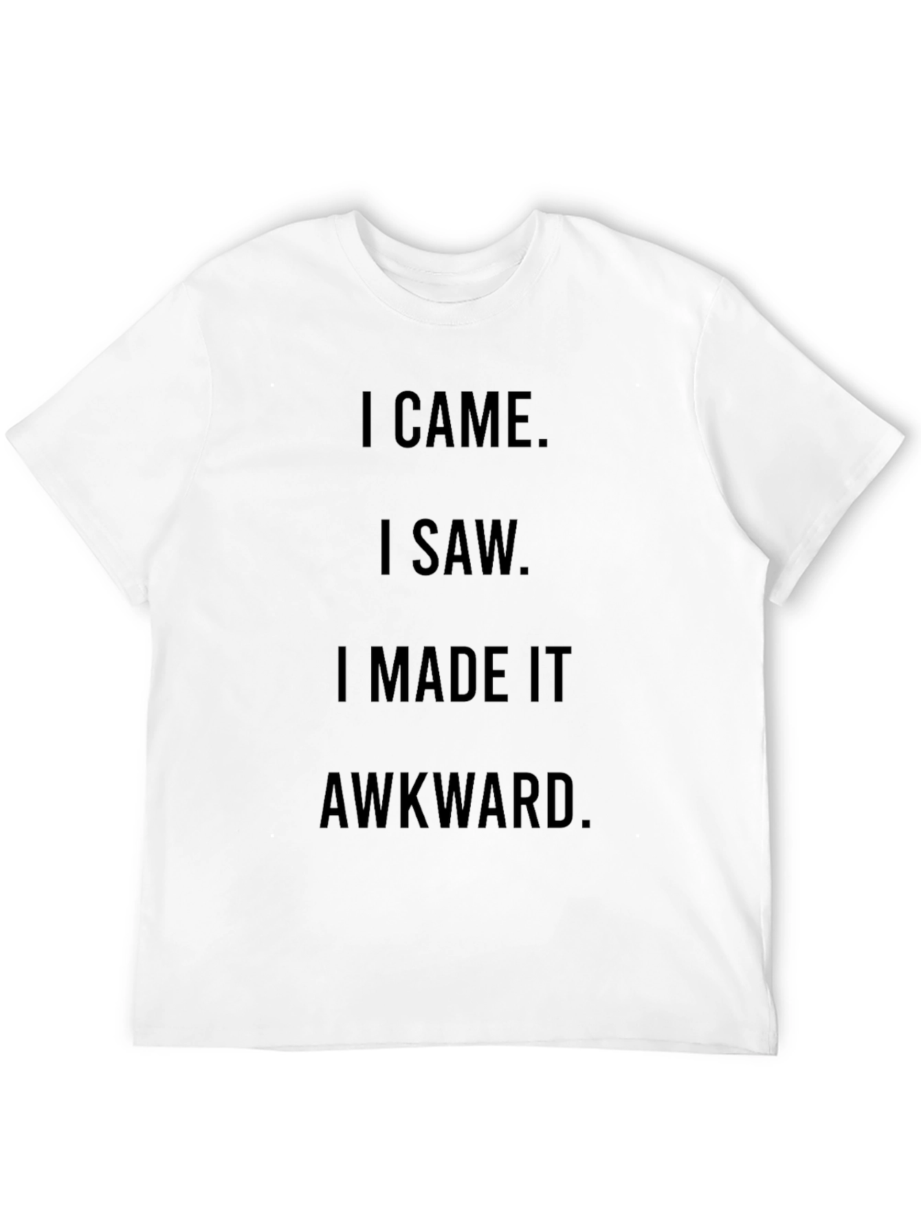 Awkward Humor Graphic Tee - Black