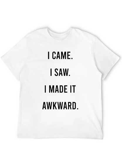 Awkward Humor Graphic Tee - Black