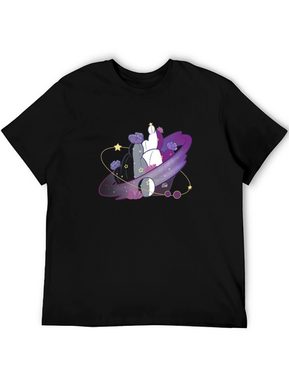 Asexual Pride Galaxy T-Shirt - Black