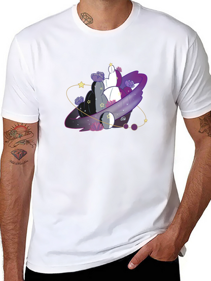 Asexual Pride Galaxy T-Shirt - Black
