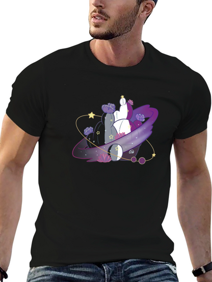 Asexual Pride Galaxy T-Shirt - Black