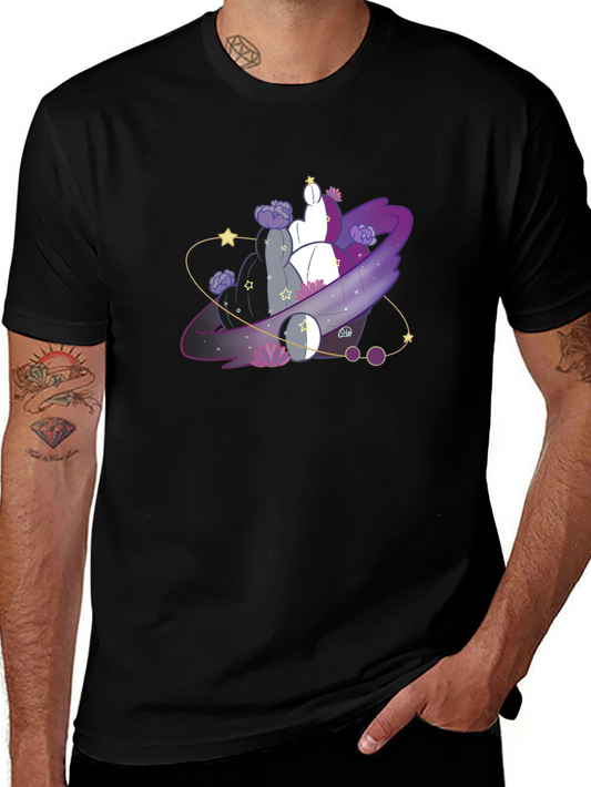 Asexual Pride Galaxy T-Shirt - Black