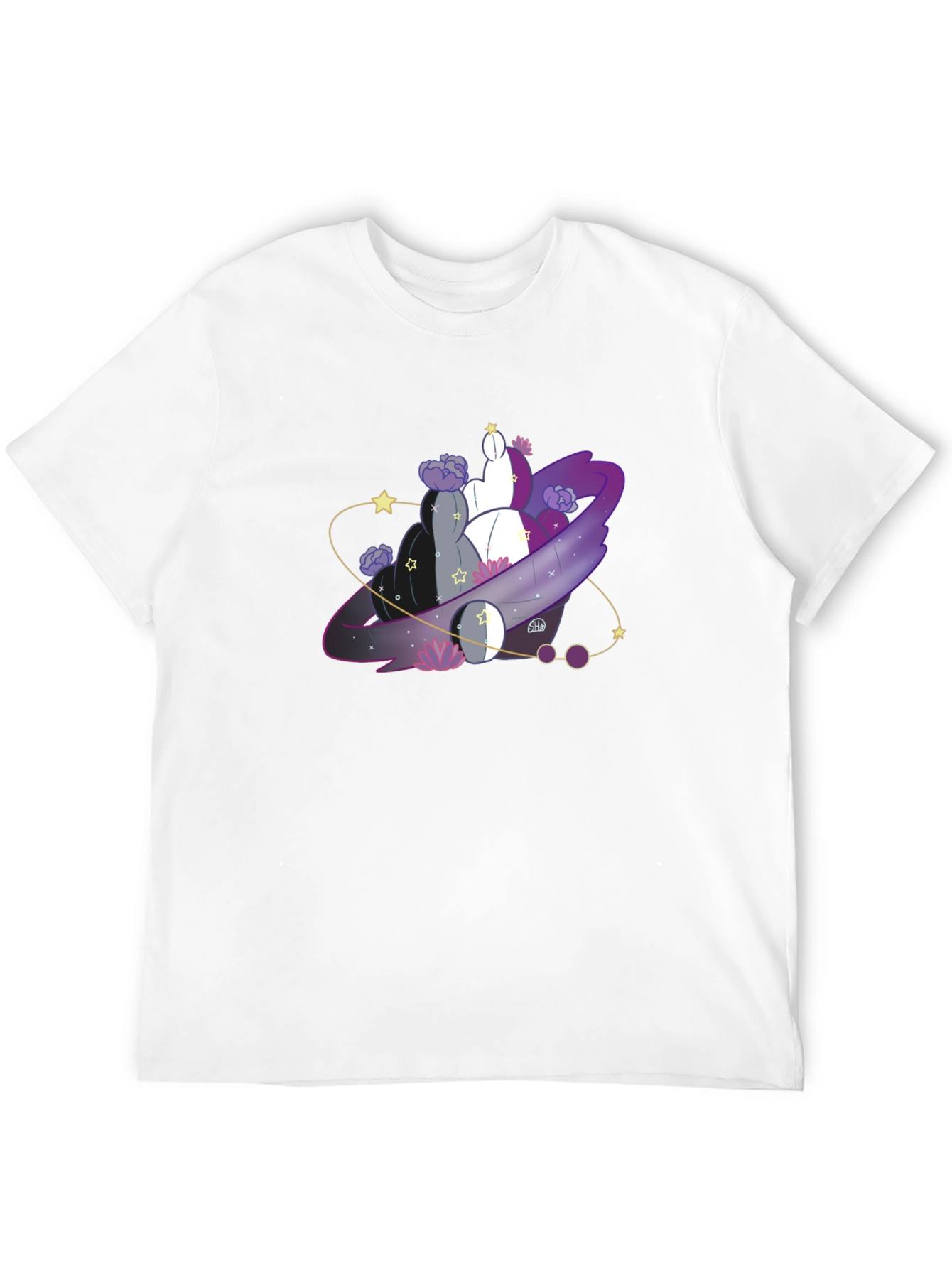 Asexual Pride Galaxy T-Shirt - Black