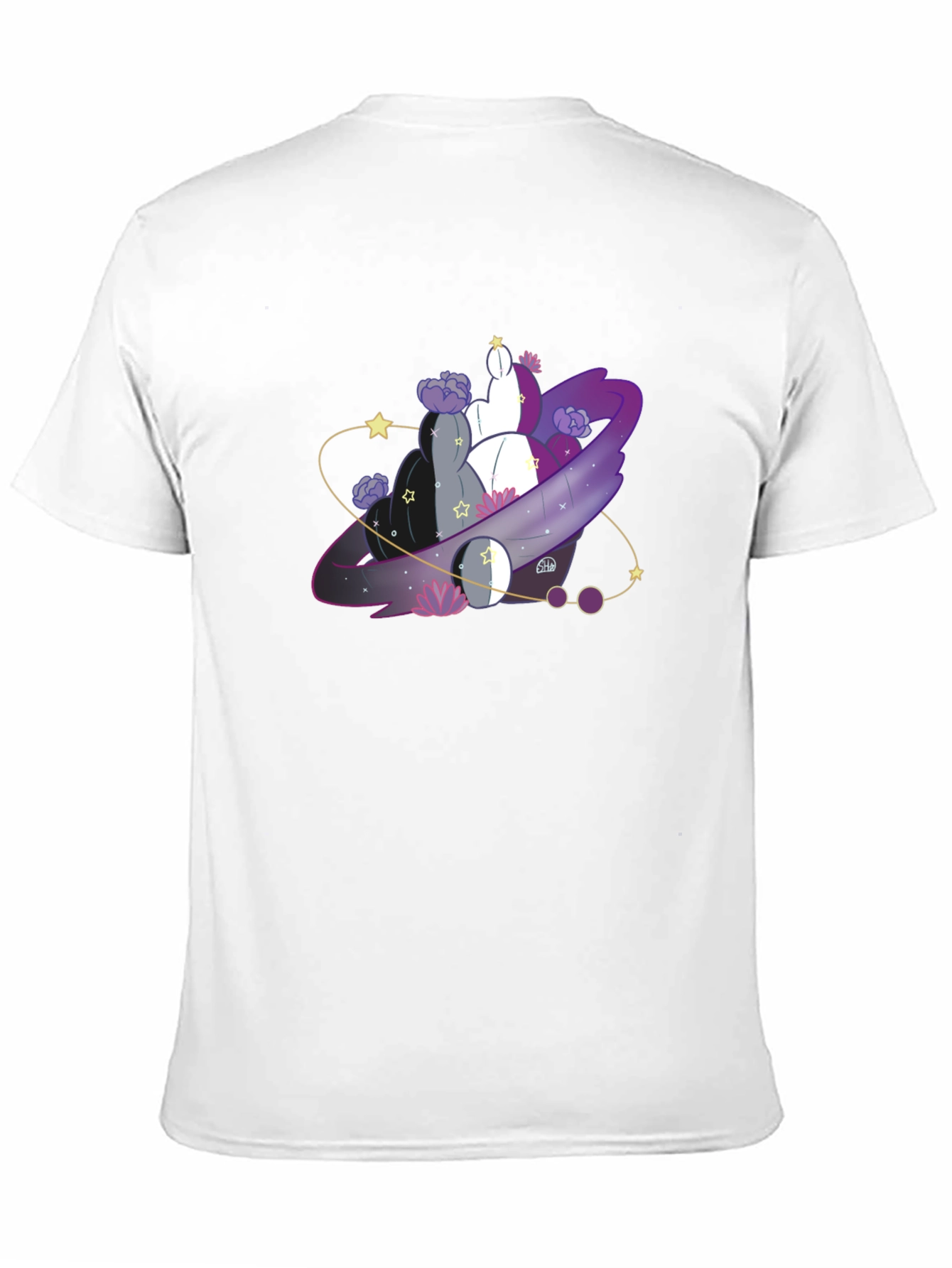 Asexual Pride Galaxy T-Shirt - Black