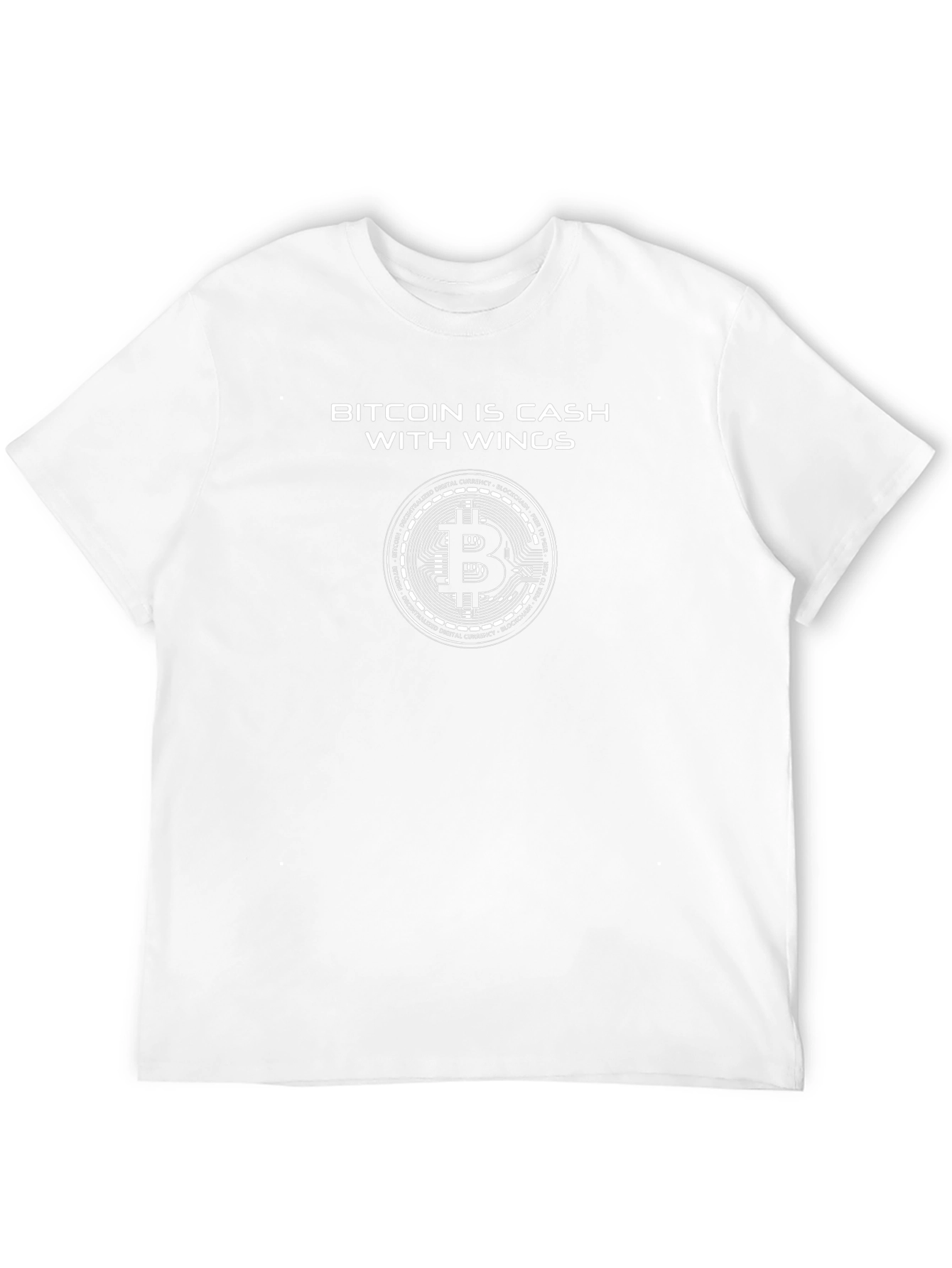 Bitcoin Is Cash With Wings Black T-Shirt