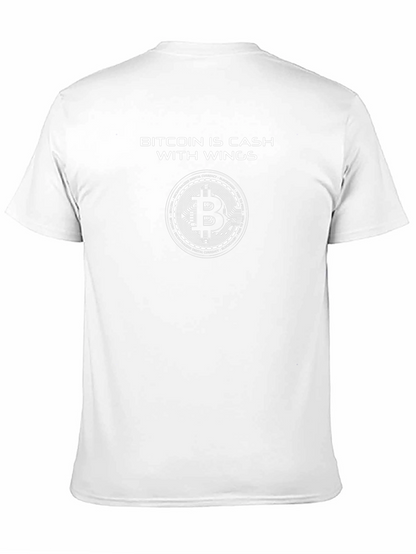 Bitcoin Is Cash With Wings Black T-Shirt