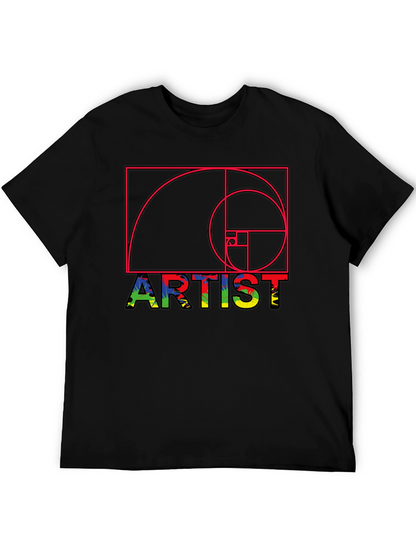 Artist Fibonacci Sequence Graphic Tee - Unique Design