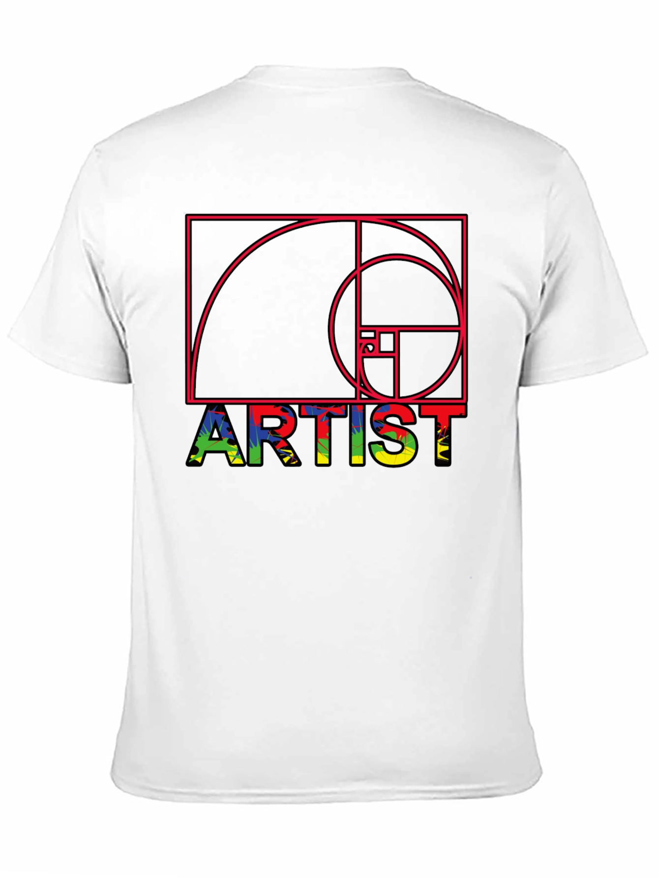 Artist Fibonacci Sequence Graphic Tee - Unique Design
