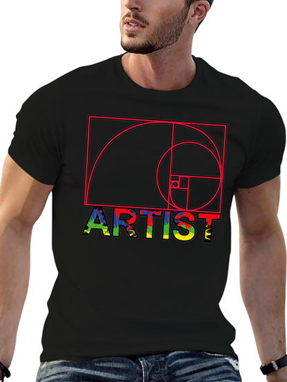 Artist Fibonacci Sequence Graphic Tee - Unique Design