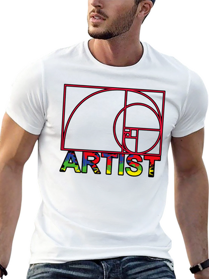 Artist Fibonacci Sequence Graphic Tee - Unique Design