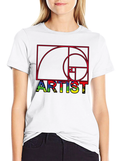 Artist Fibonacci Sequence Graphic Tee - Unique Design