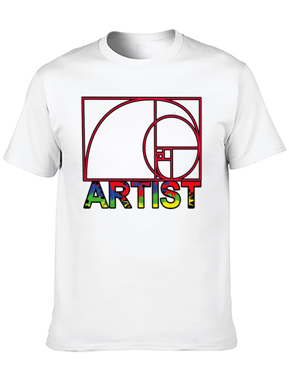 Artist Fibonacci Sequence Graphic Tee - Unique Design