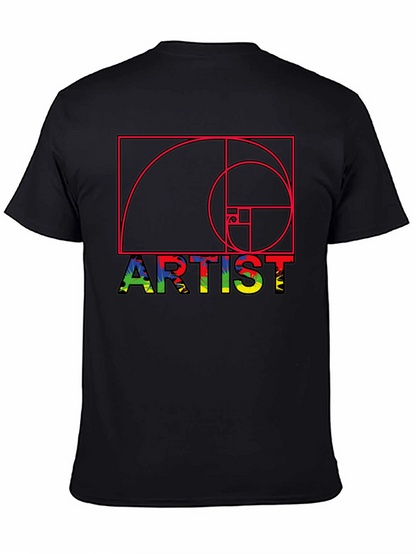 Artist Fibonacci Sequence Graphic Tee - Unique Design
