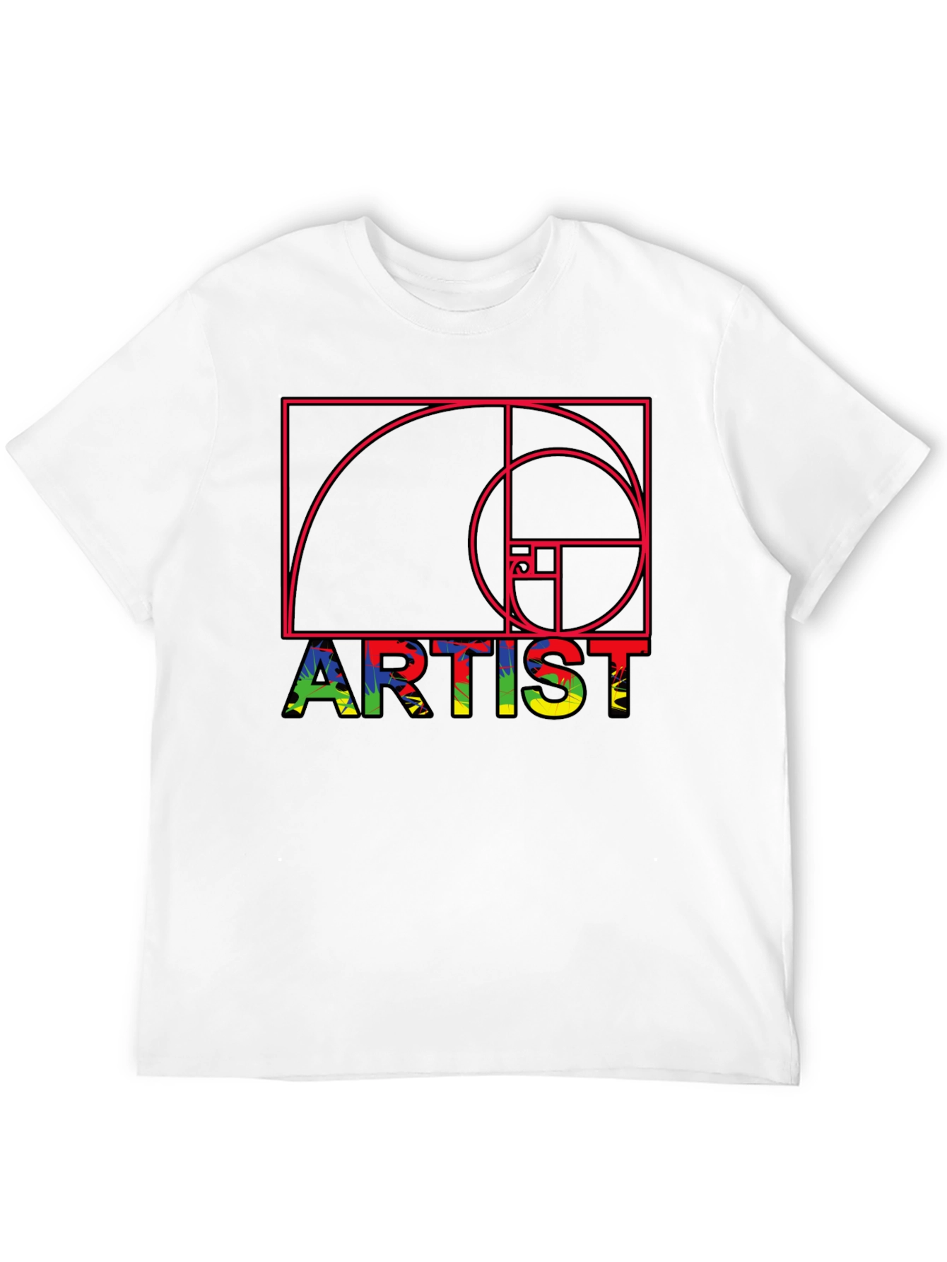 Artist Fibonacci Sequence Graphic Tee - Unique Design