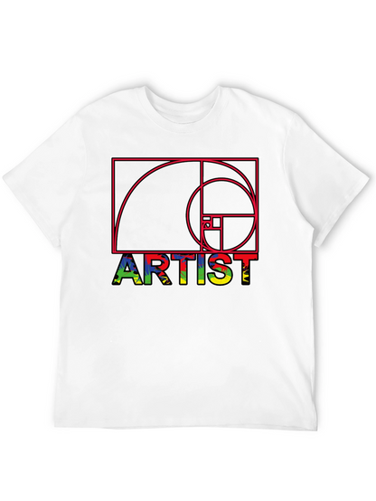 Artist Fibonacci Sequence Graphic Tee - Unique Design