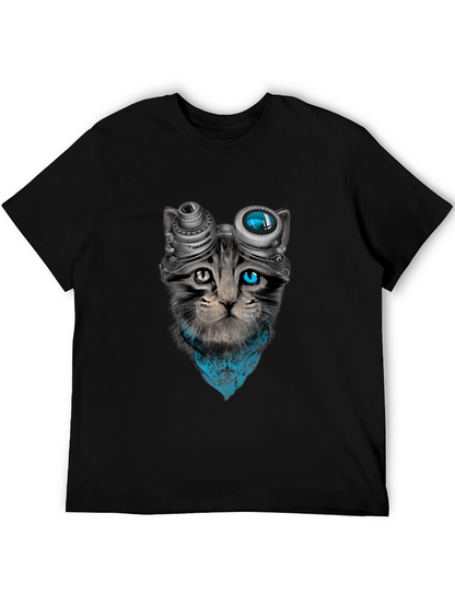 Steampunk Cat Graphic Tee