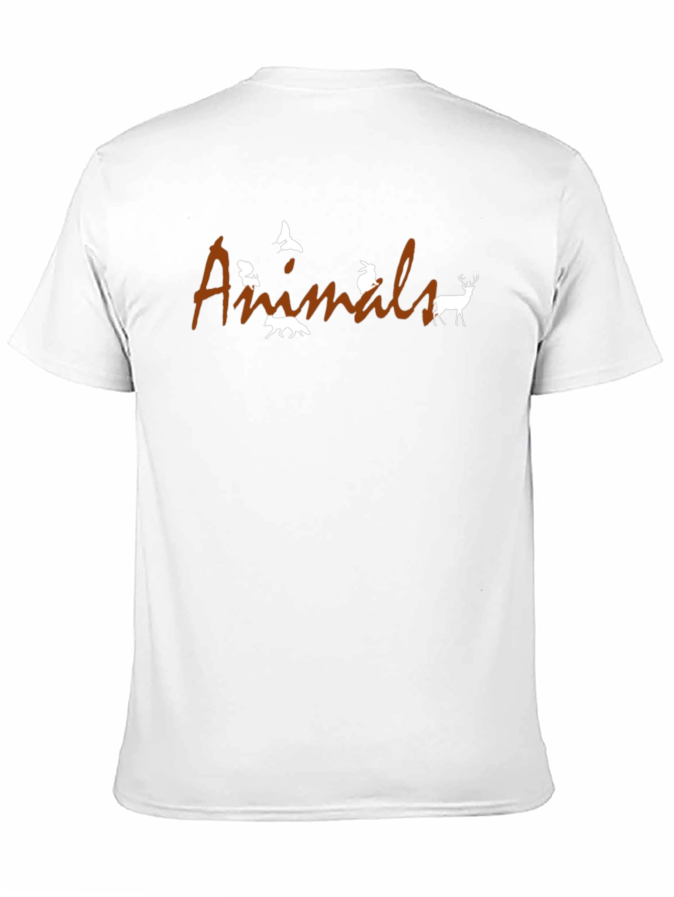 Animals Graphic T-Shirt - Black Crew Neck Tee