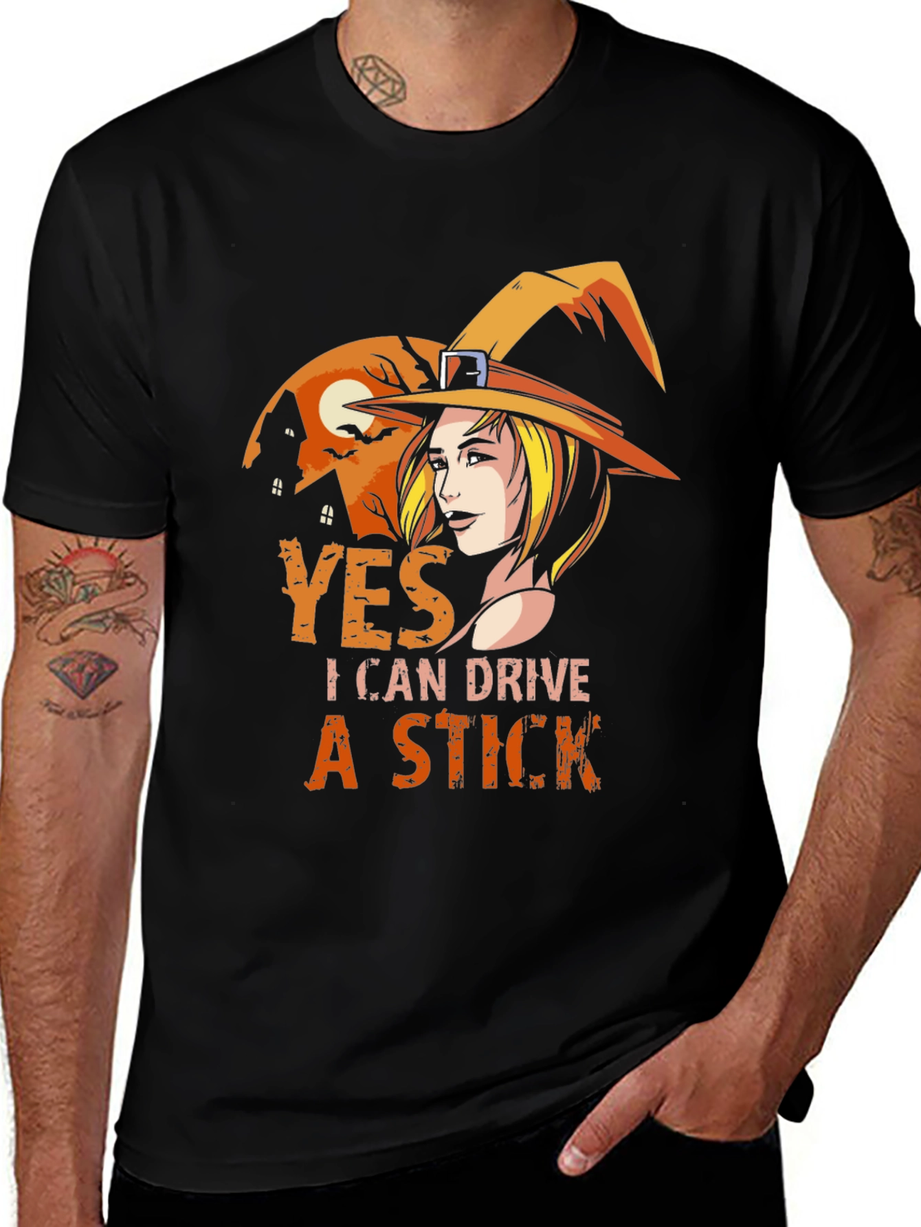 Witchy Woman Can Drive a Stick T-Shirt