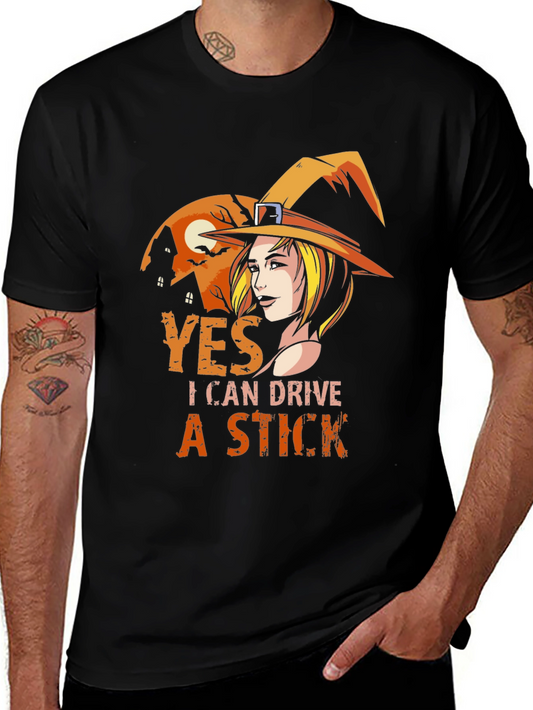 Witchy Woman Can Drive a Stick T-Shirt