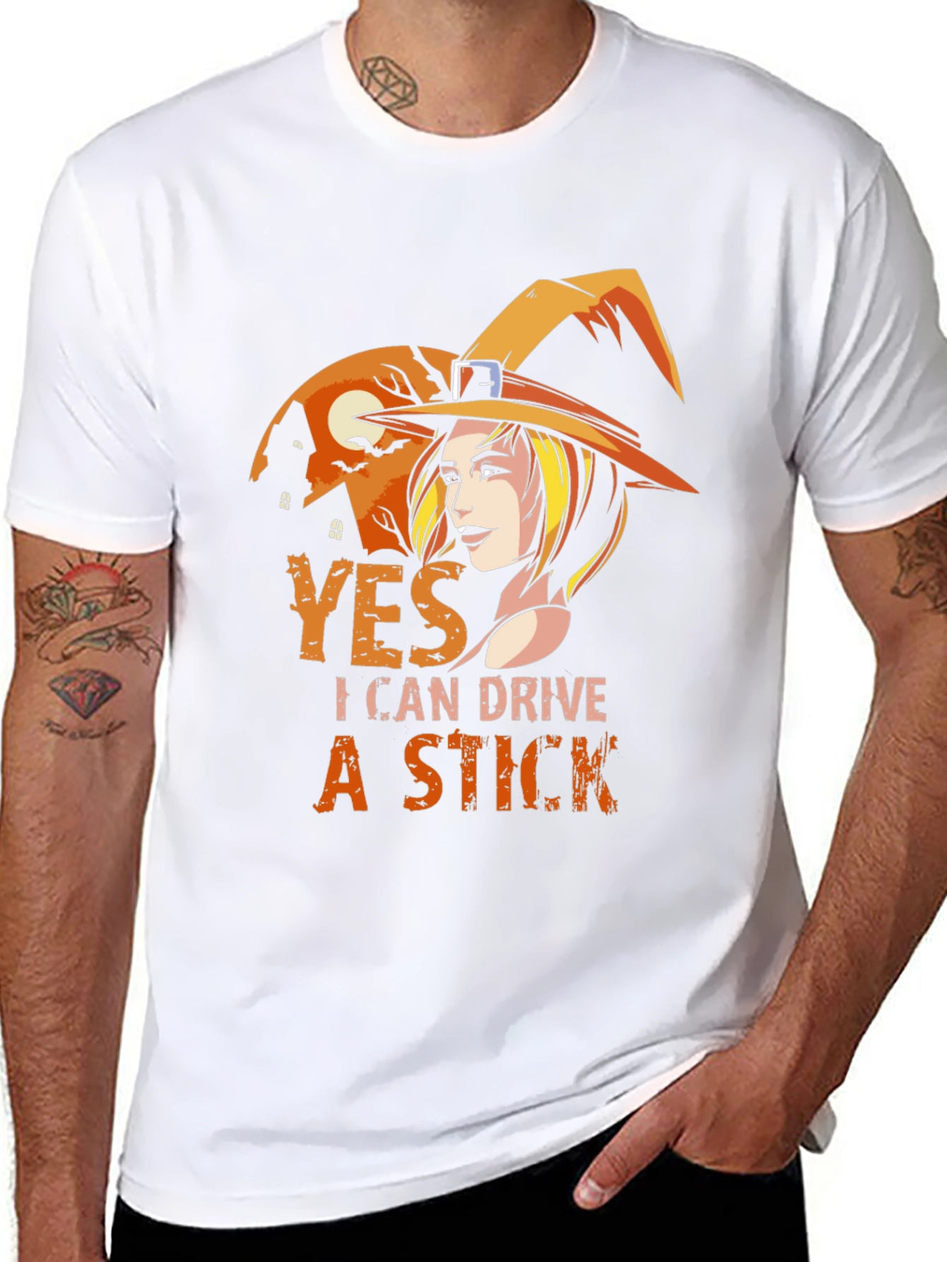 Witchy Woman Can Drive a Stick T-Shirt