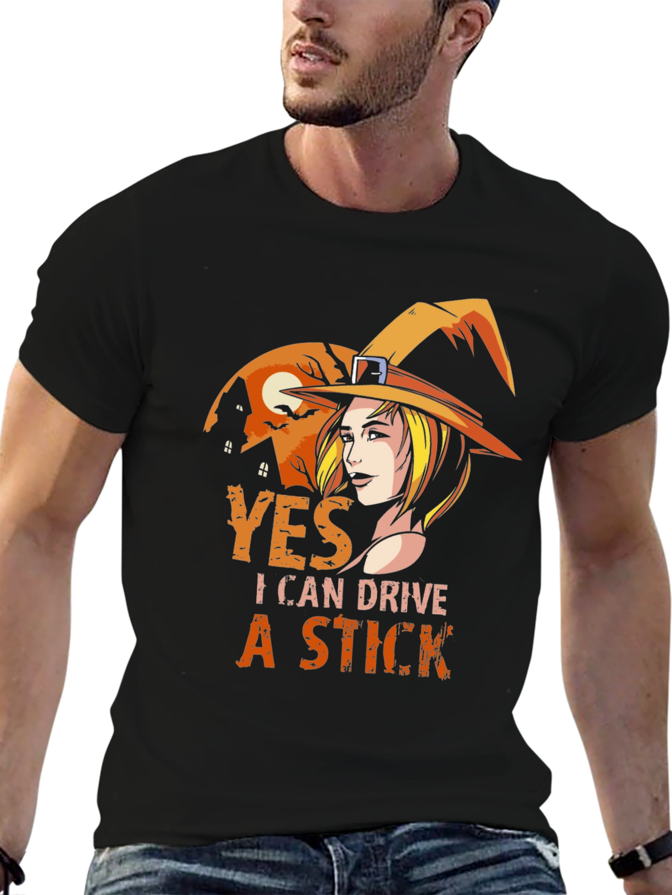 Witchy Woman Can Drive a Stick T-Shirt