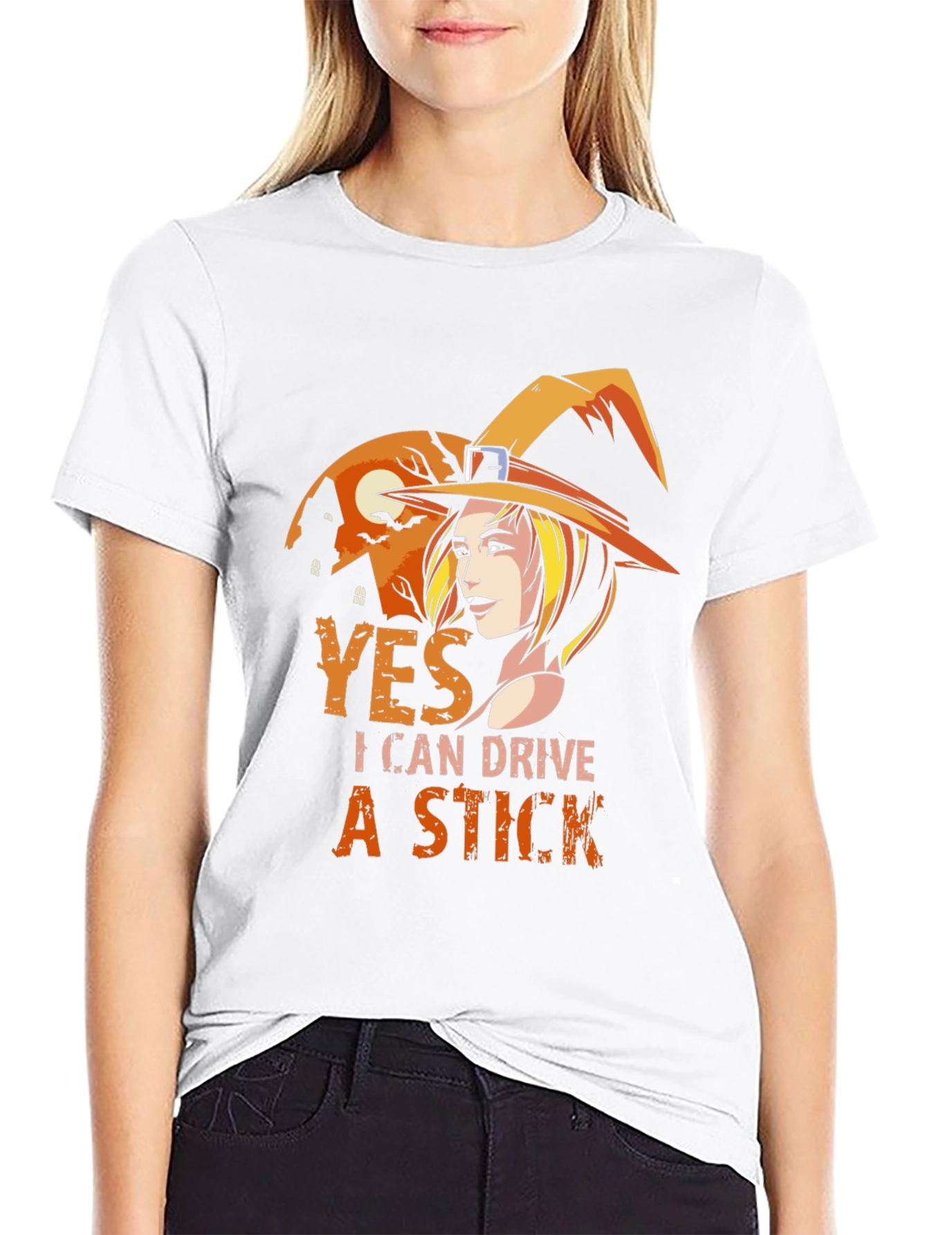 Witchy Woman Can Drive a Stick T-Shirt