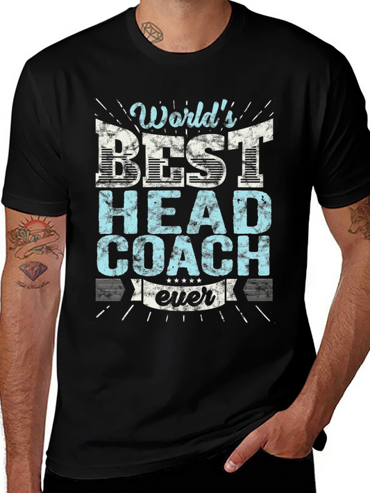 Worlds Best Head Coach T-Shirt - Gift for Coaches
