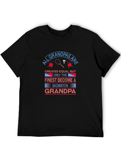 Badminton Grandpa T-Shirt