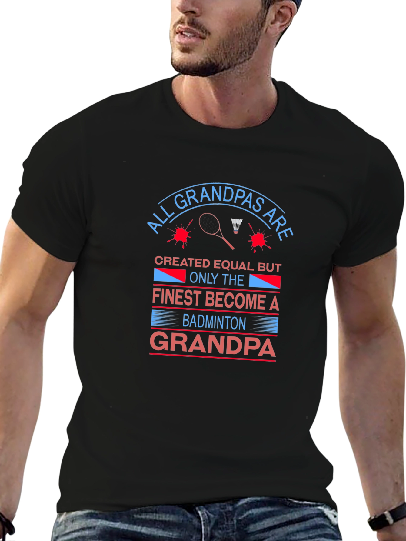 Badminton Grandpa T-Shirt
